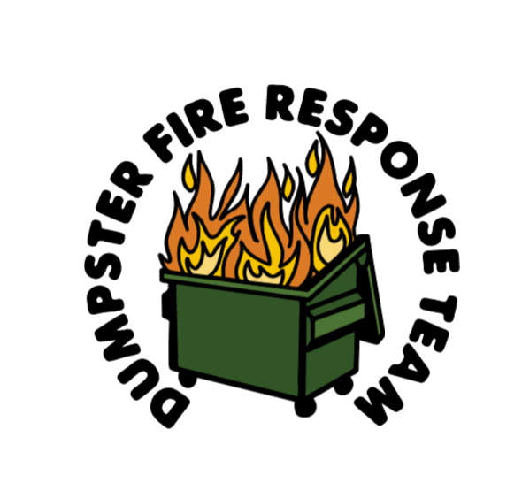 Dumpster Fire Sticker vinyl sticker